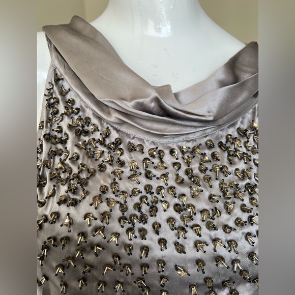 Day Birger Et Mikkelsen gray hand embelished silk blouse- Beautiful! - Picture 4 of 15